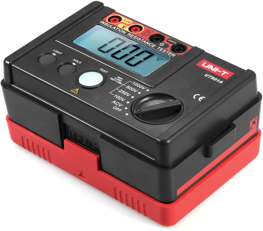 UT501A 1000V Insulation Resistance Meter Ground Tester Megohmmeter Voltmeter W/Lcd Backlight image number 1