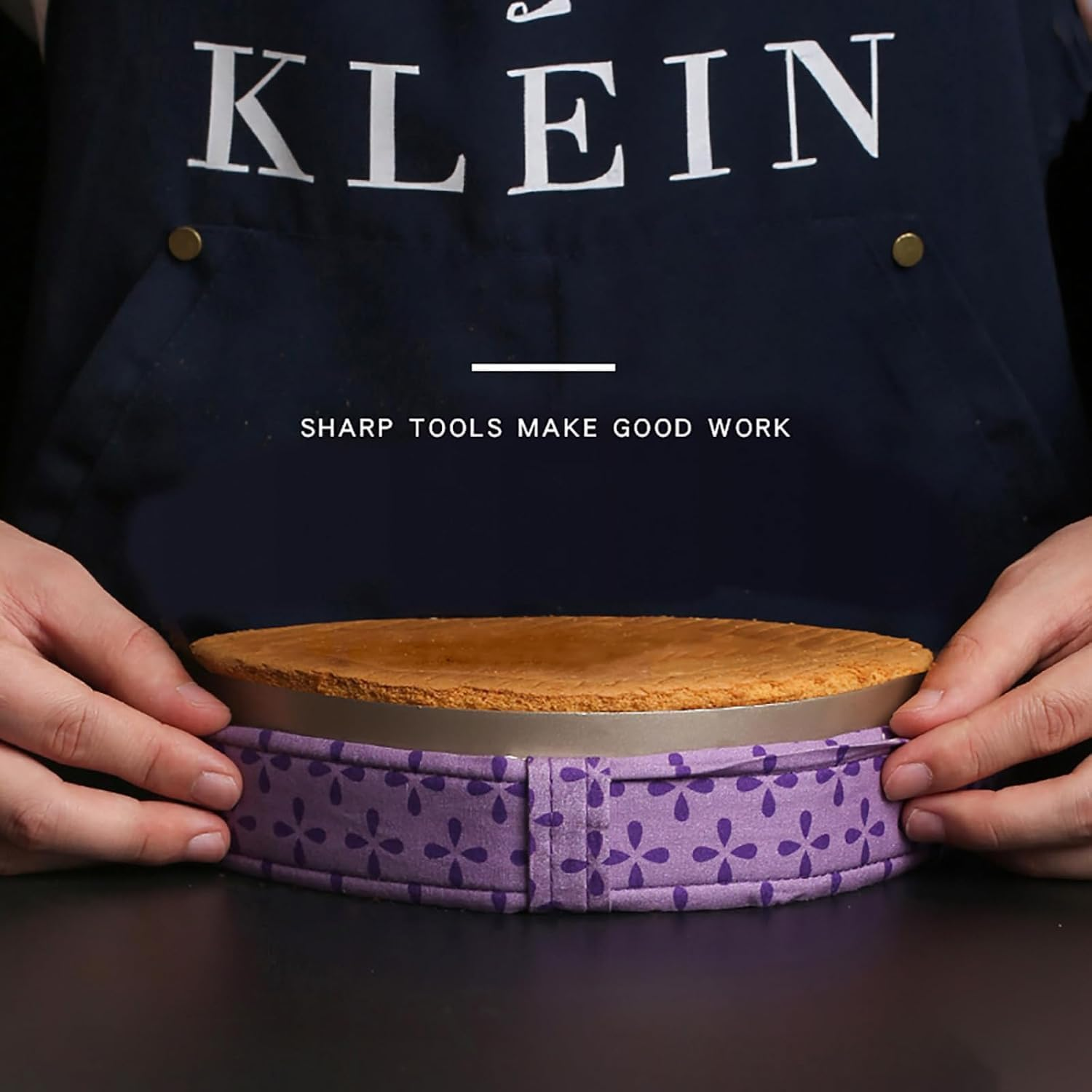 Coehaopike Cake Pan Strips,Cake Pan Dampen Strips, 4 PCE Bake Even Strip, Cake Leveler Baking Supplies, Cake Pan Strips, Super Absorbent Thick Cotton,Keeps Cakes More Level for Home Kitchen image number 3