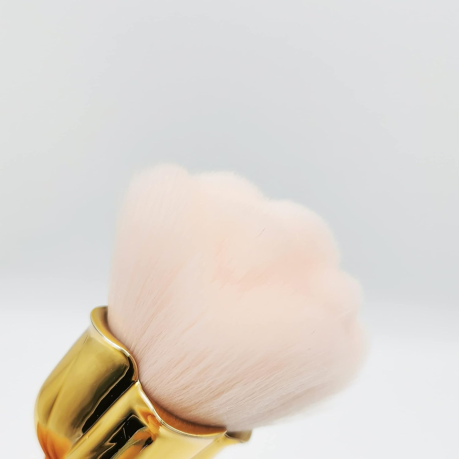 Kuaoyoja Nail Art Dust Powder Remover, Pink Rose Soft Brush Acrylic Nail Arts Manicure Dust Cleaner Brush for Nail Trimming Cleaning Makeup Brush Tools (Pink) image number 5