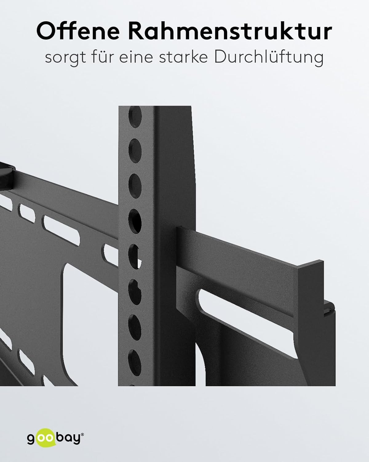 Goobay Pro Fix Wall Mount for TV Size 32-55, Black, Medium image number 4