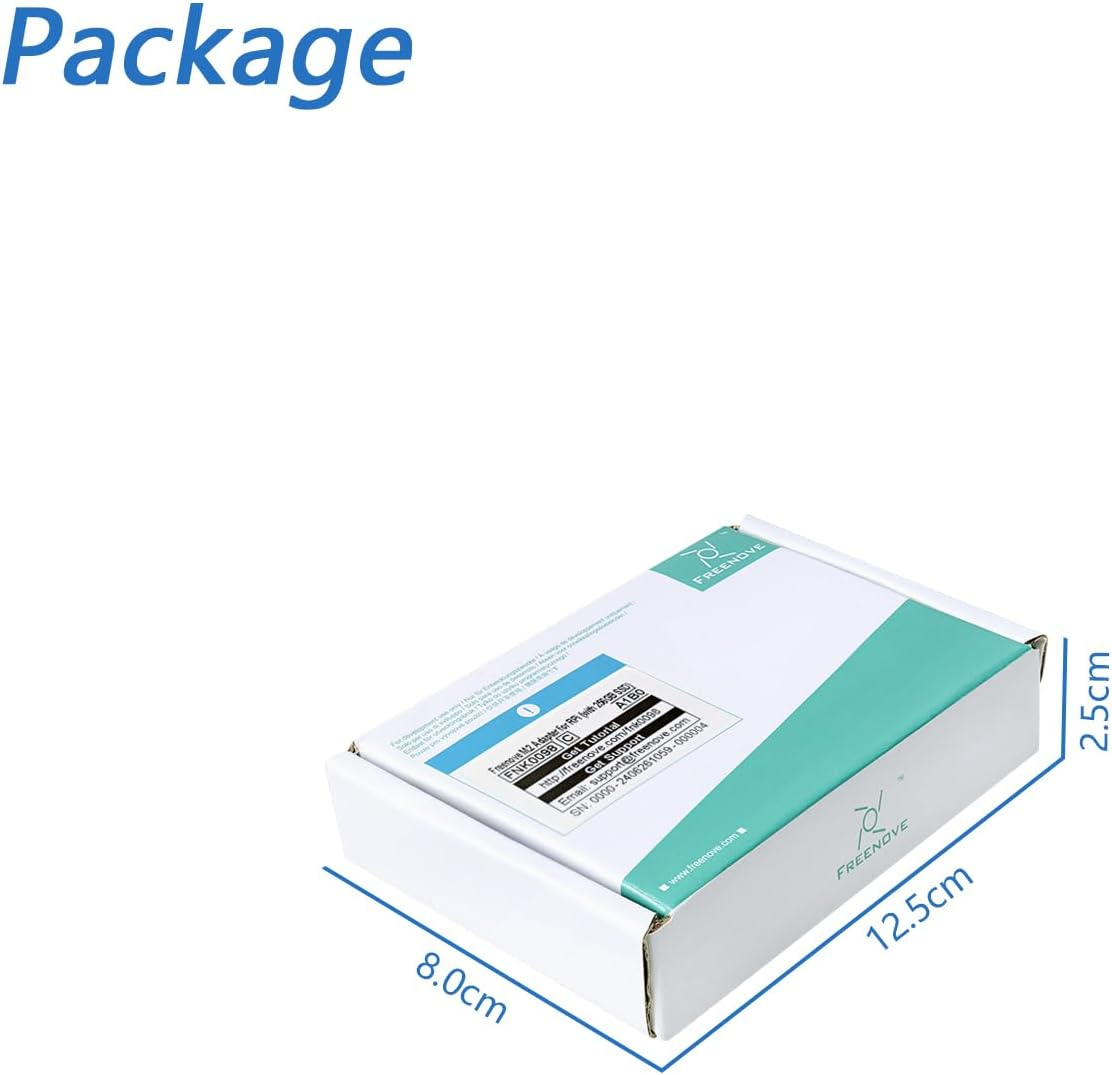 Freenove M.2 Nvme Adapter for Raspberry Pi 5 (With 256GB SSD), M.2 HAT Add-On Board, Solid State Drive, Pcie 2.0/3.0, Tested Speed 800 Mb/S image number 3
