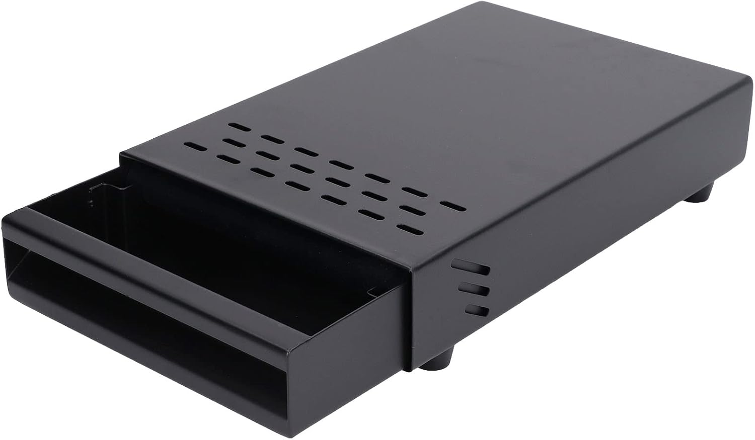 Coffee Knock Box Drawer, Stainless Steel Thickened Coffee Powder Box Coffee Machine Accessories, Detachable Coffee Ground Knock Container, 7.1 X 11 X 2 in (Black) image number 3