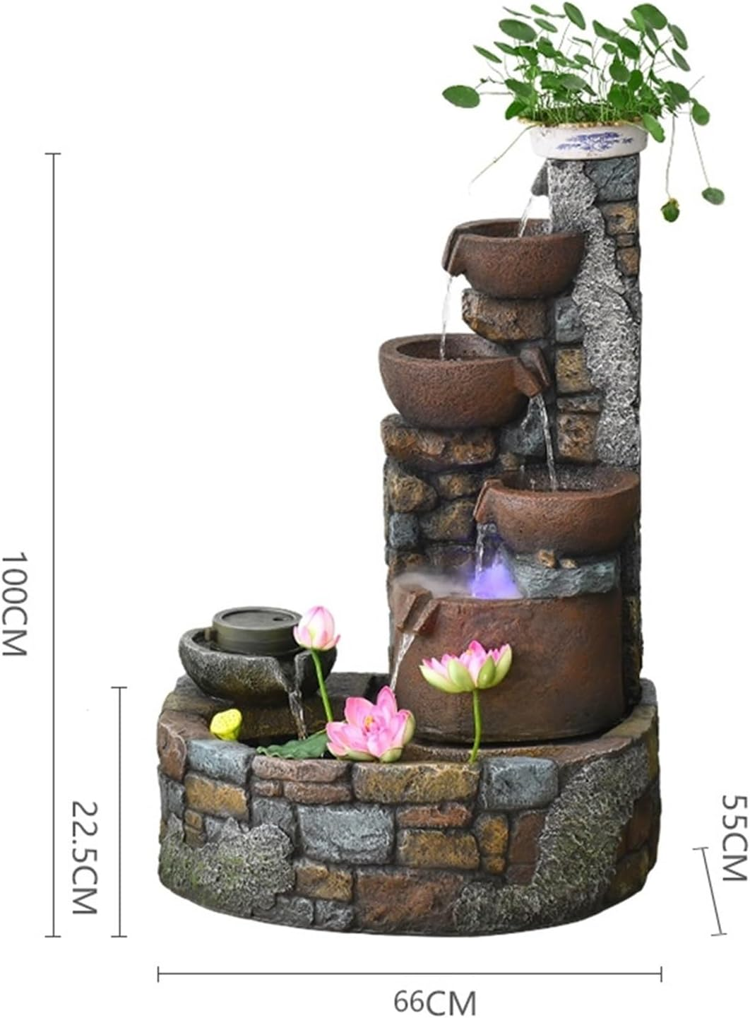 Outdoor Fountain Living Room Water Fountain, Outdoor Decoration, Landing Courtyard Balcony image number 3