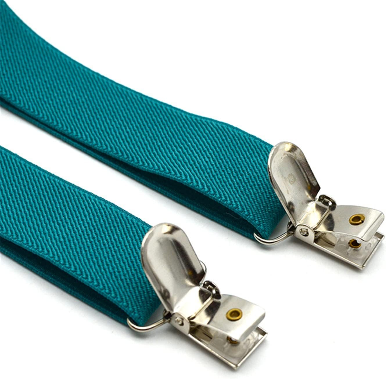 CENZICOM Kids Clip-On Suspenders Elastic Y-Shape Adjustable and Bow Tie Set for Christmas Party Costume Dress - Black image number 5