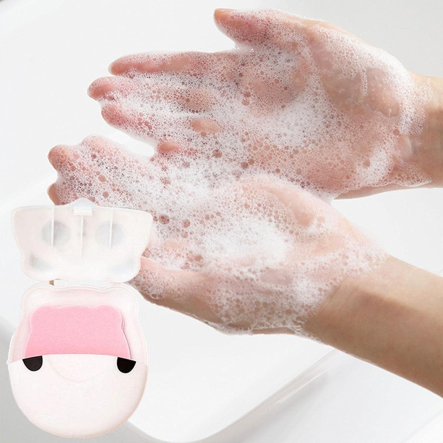 Hand Paper Soap - Portable Paper Soap for Camping,Easy to Use Outdoor Personal Cleaning Supplies for Business Trip, Hiking,Travel, Camping, Climbing and More Veegap image number 3