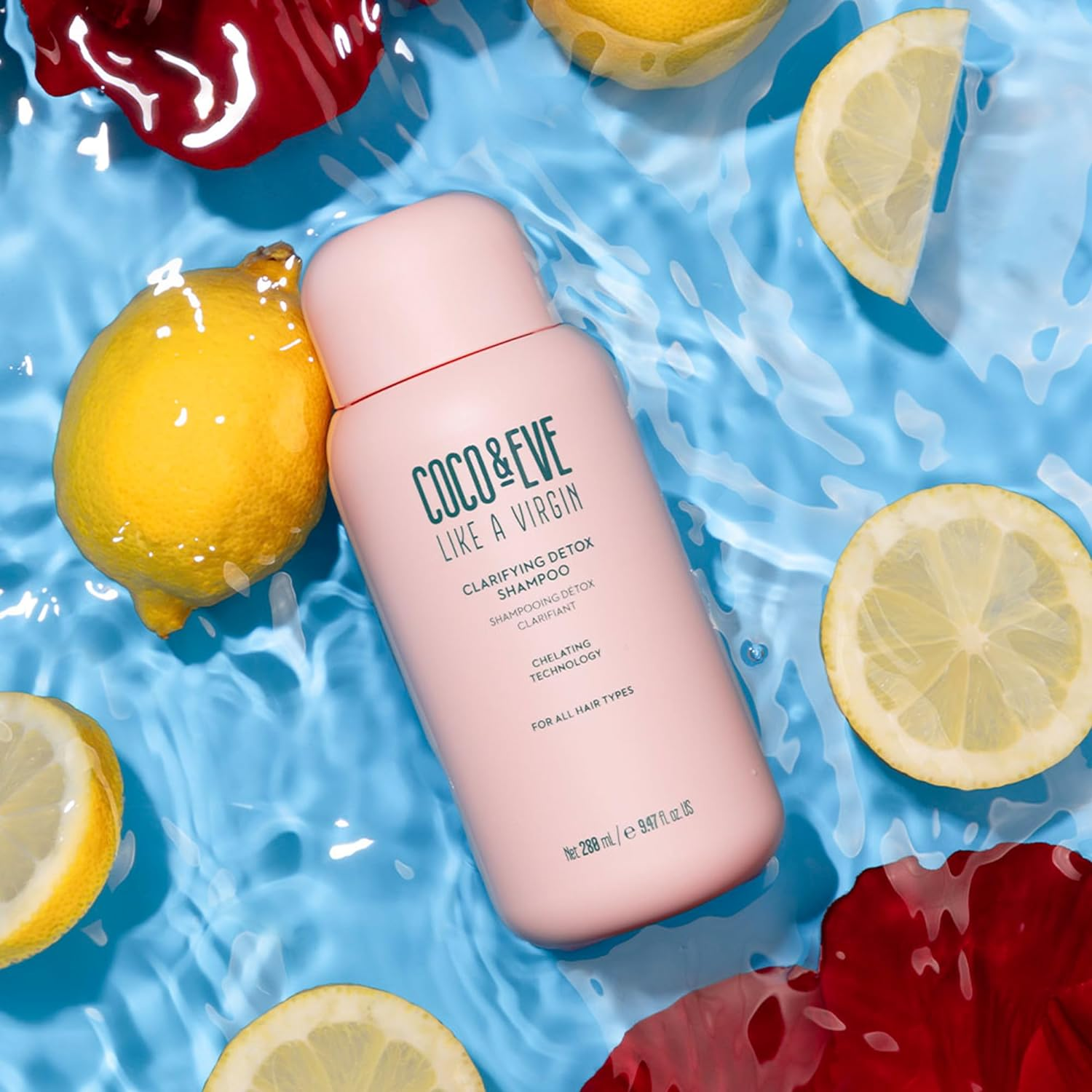 Coco and Eve Clarifying Detox Shampoo. Remove Hard Water & Product Build Up. with Hibiscus Cider Vinegar to Detox Scalp. Color Safe & Non-Stripping. (280 Ml) image number 5