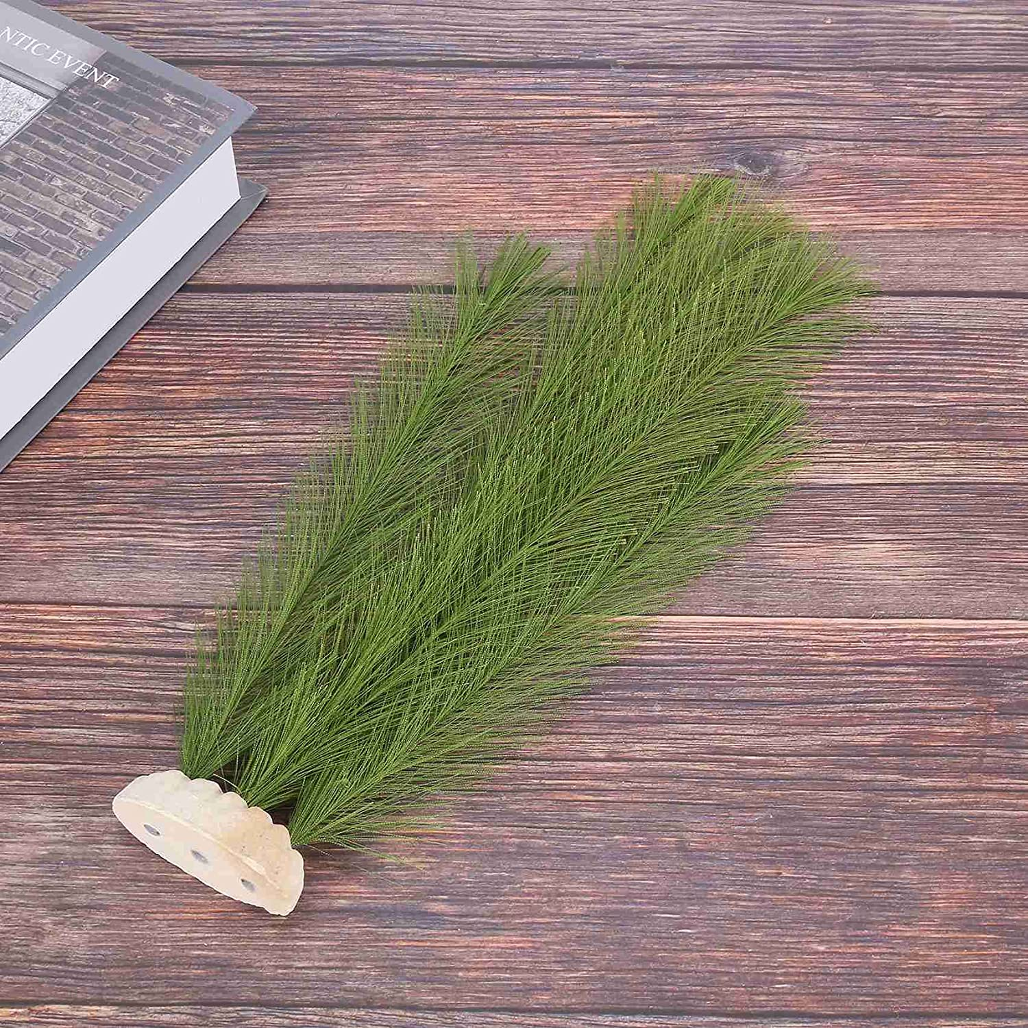 Aquarium Decorations Fish Tank Artificial Green Water Plants Made of Silk Fabrics Plastic, and Safe for All Fish and Pets image number 4