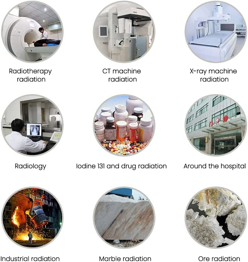 Yasao NR-850 Handheld Portable Nuclear Radiation Detector LCD Display Household Radioactive Tester Geiger Counter &Beta; Y X-Ray Detection Sound Vibrations Light Triple Alarm Nuclear Radiation Detector image number 2