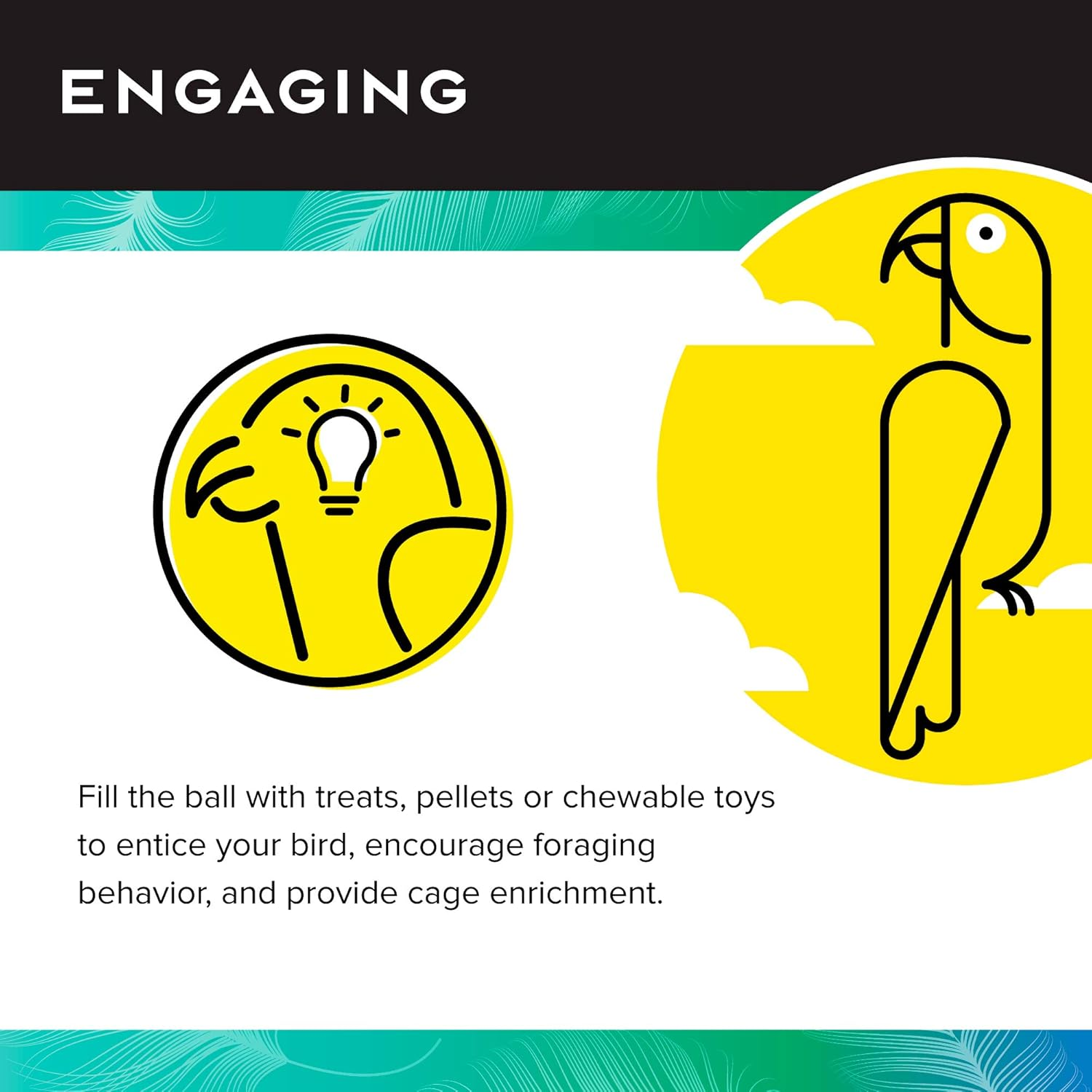 Featherland Paradise Party Ball for Bird image number 3