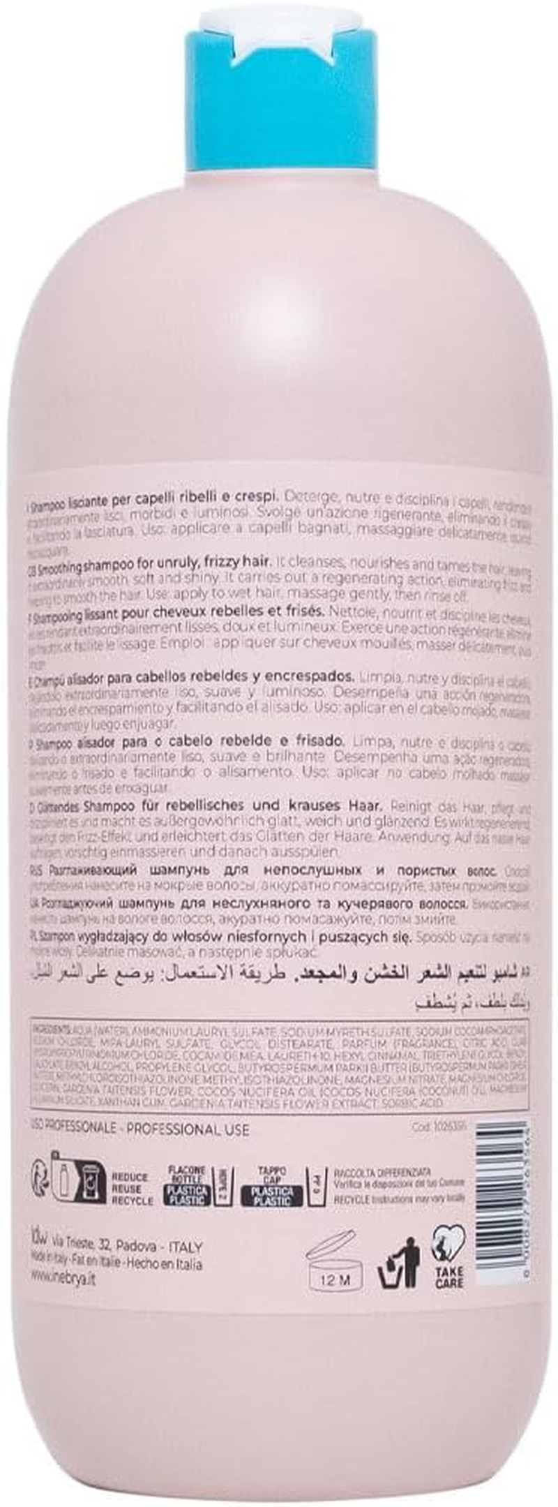 Inebrya Ice Cream Liss Pro Smoothing Shampoo 1000Ml