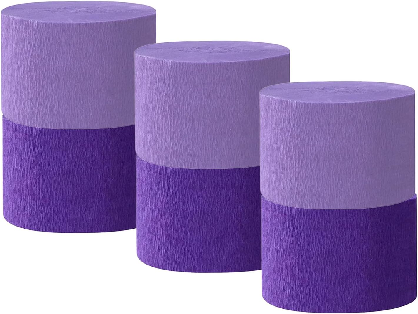 Purple Crepe Paper Streamers - 6 Rolls Party Streamers for Various Festival Party Decorations image number 5