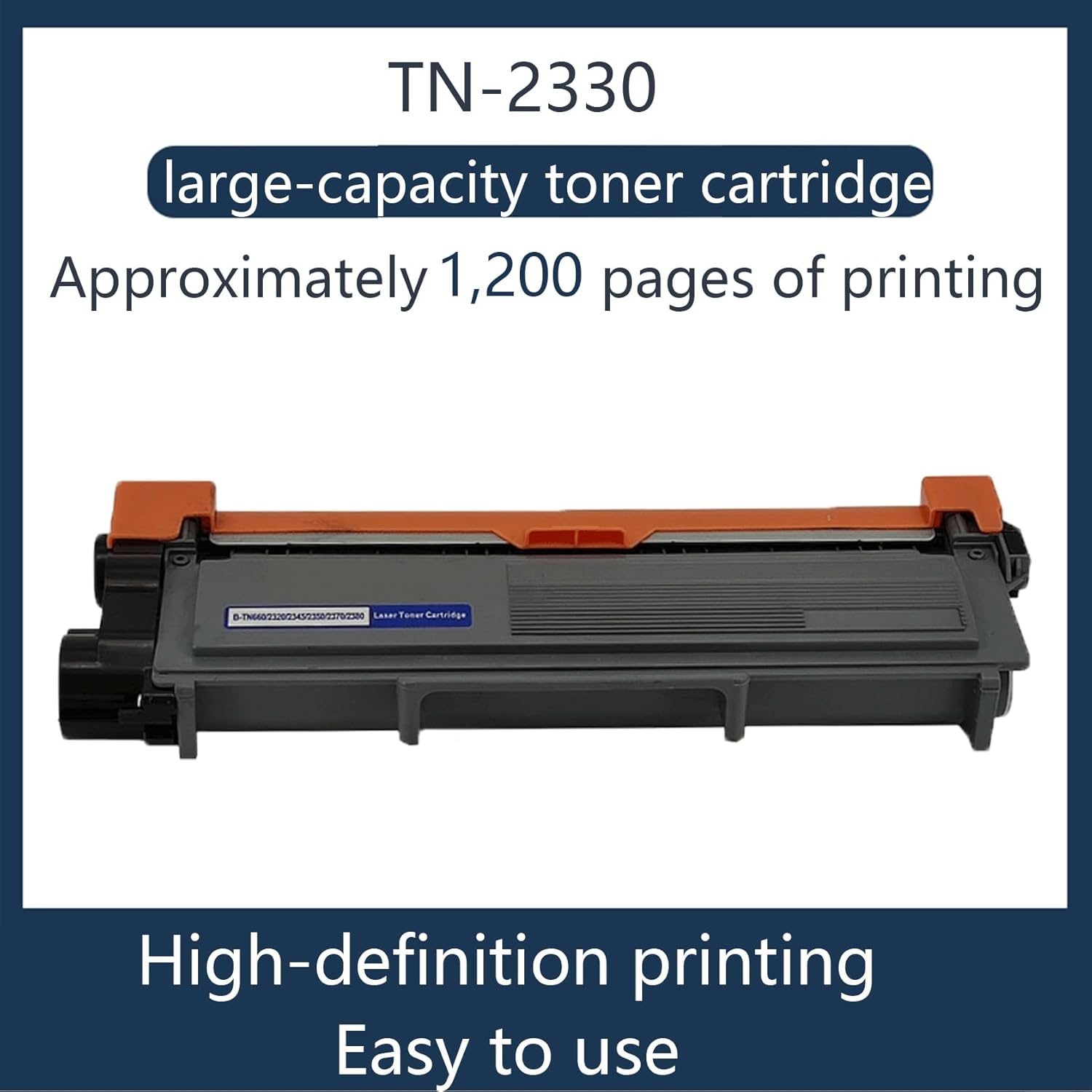 JOJOBE TN-2330 Compatible Toner Cartridge with Brother HL L2300D L2305W L2340DW L2365DW L2380DW MFC L2700DW L2703DW L2720DW L2740DW, 1200 Pages per Cartridge image number 6