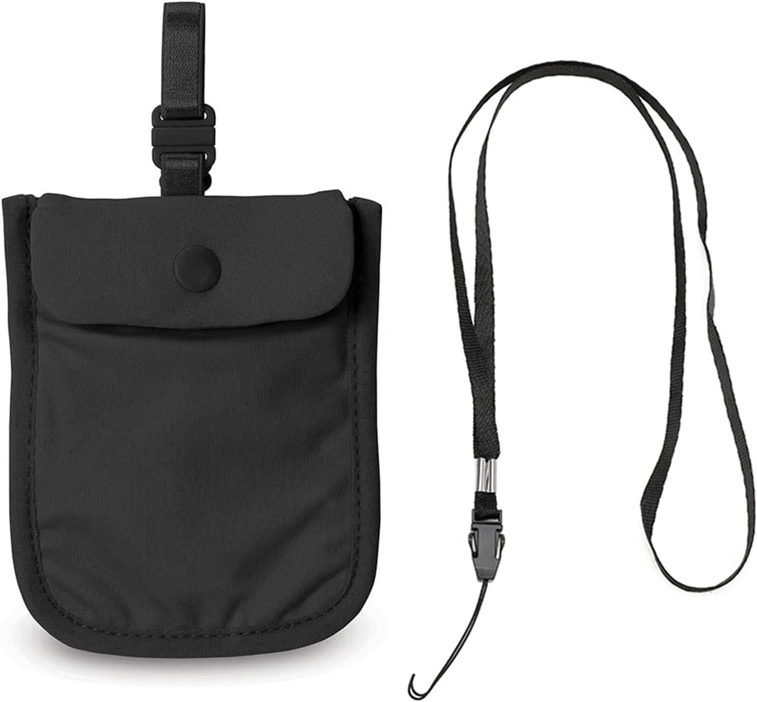 Travel Bra Purse for Women, Bra Bag, Undercover Hidden Bra Purse, Anti-Theft Bra Wallet with Adjustable Elastic Band, Hidden Stash Pocket Purse for Travel and Sports, Black, / image number 4