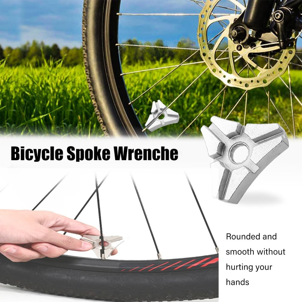 Bicycle Spoke Wrench Tool for Most Bicycle Wheels &ndash; Tire and Rim Tension Adjustment and Repair &ndash; 1 Piece image number 4