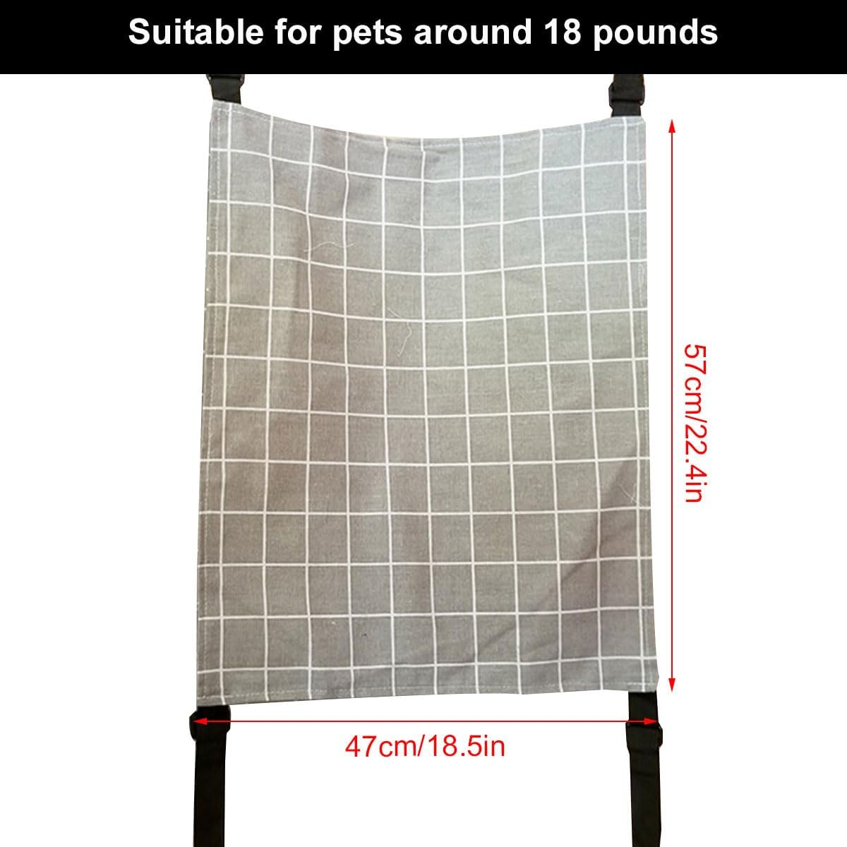 Cat Hammock, Pet Cage Hammock, Pet Hammock, Cat Swing, with Adjustable Straps, Suitable for Pets Weighing No More than 9 Kg (57 X 47 Cm) image number 6