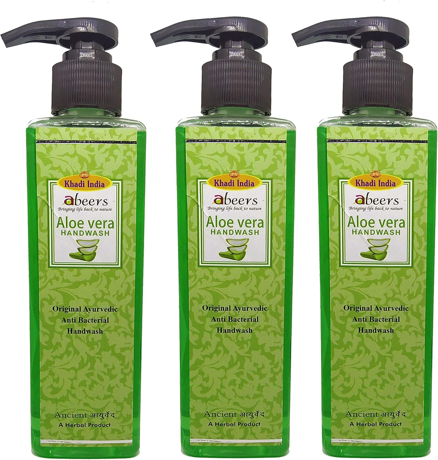 Khadi Abeers Aloevera Hand Wash - Pack of 3 (750Ml), 250 Ml (Pack of 3)