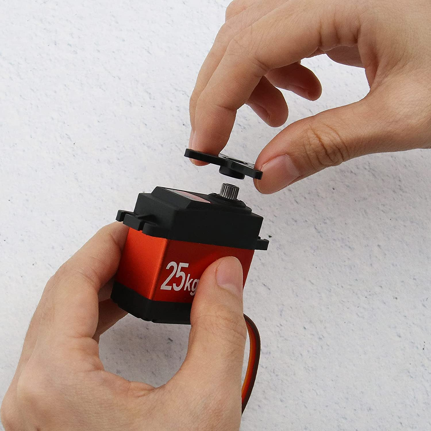 Emsea DS3225 25KG Full Metal Digital Servo 25T Arm Accessories Set for RC Car Robot Waterproof High Torque 180 Rotation image number 4