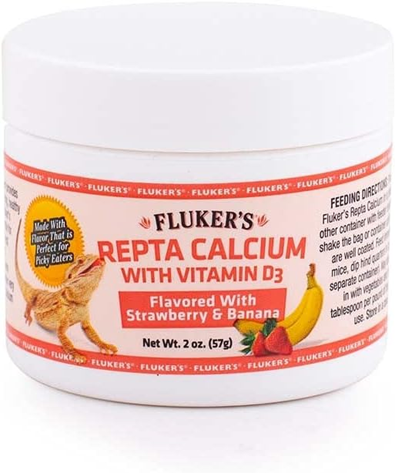 Fluker'S Strawberry Banana Flavored Repta Calcium with Vitamin D3, 2 Oz image number 2