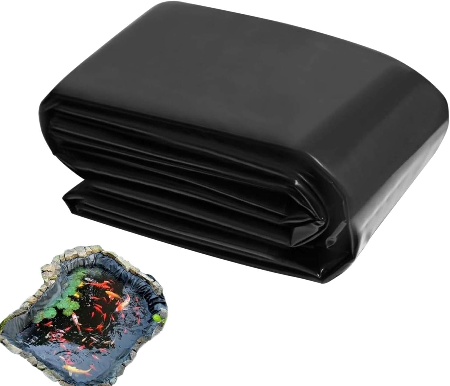 Outdoor Pond Liner,Flexible Pond Hdpe Mat Pond Kits for Outdoor Ponds - Soft Easy Cutting Underlayment Small Pond Liners for Waterfall Fountain Water Container