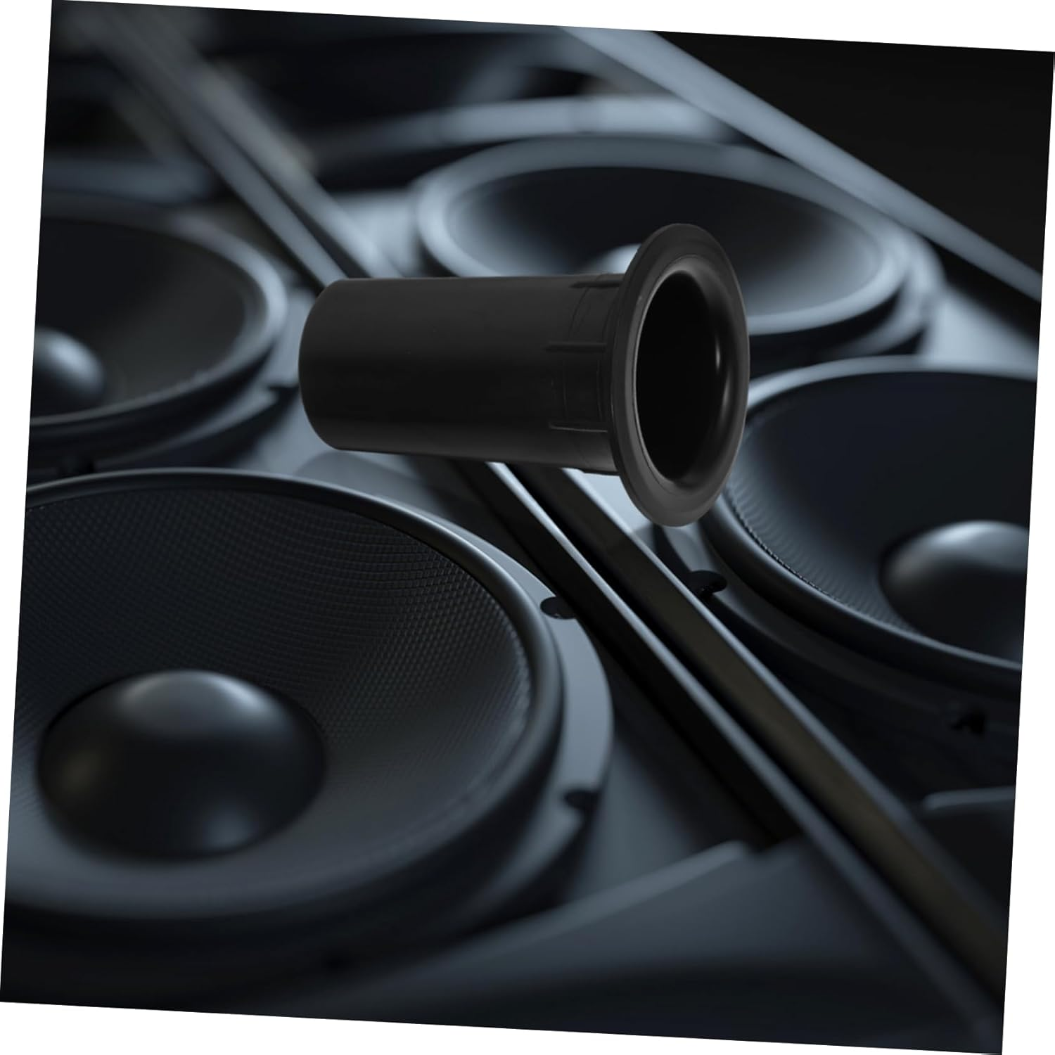 SEWACC 12Pcs Audio Punching Bag Speaker Port Tube Plastic Replacement Bass Reflex Tube Accessory for Speaker Use in Woofer Box image number 6