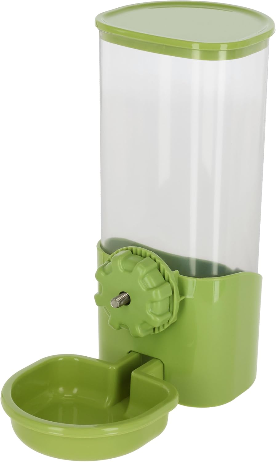 Kerbl Pet Feeder 1000 Ml, for Rabbits and Small Animals, Grid Attachment, Automatic Slipping, Robust, Green, Transparent, 11 X 20 X 20 Cm image number 5