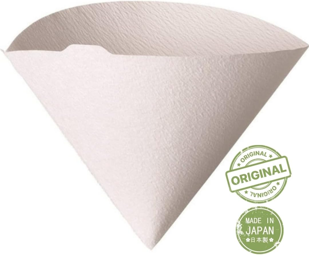 Hario [2Pcs Set] V60 Misarashi Coffee Paper Filter (Size 01, 100 Count, White) 200 Total image number 3