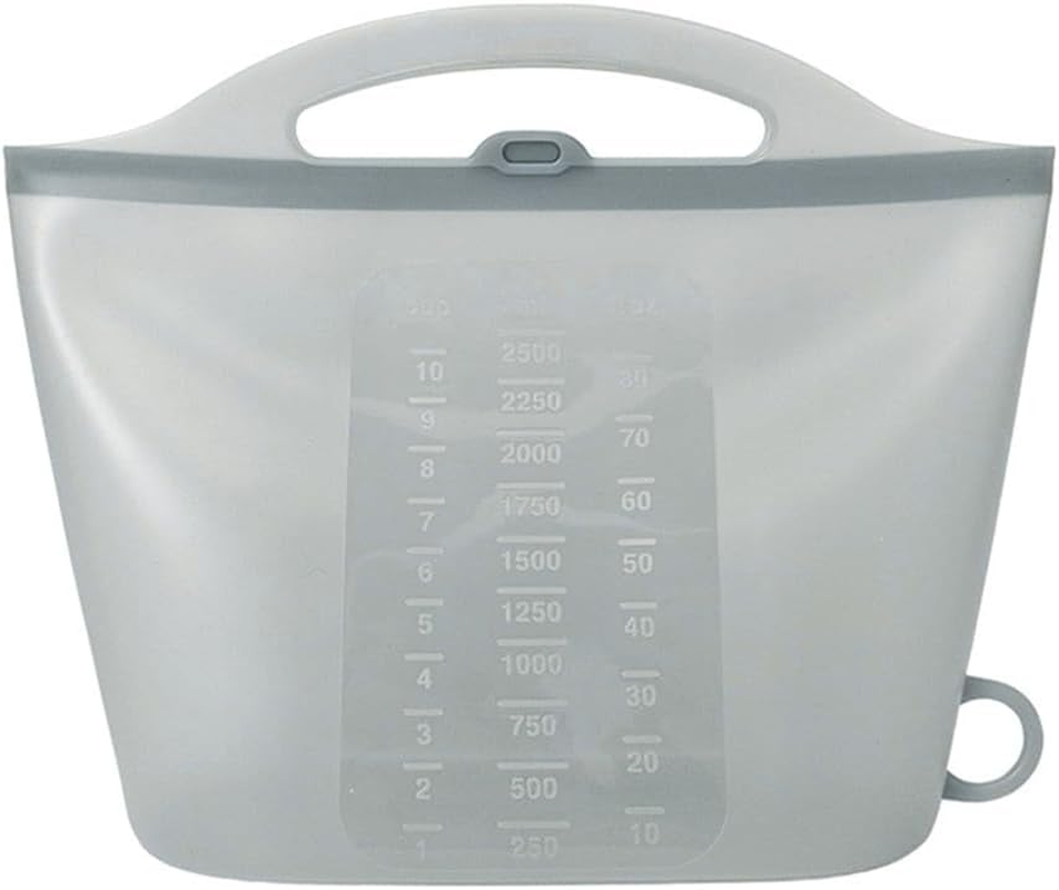 Silicone Steam Sanitizing Bag 1.5 L &ndash; Reusable Microwave Steam Bags for Baby Bottles, Breast Pump & Accessories &ndash; Fresh-Keeping Storage Bag for Travel & Home (Gray) image number 2