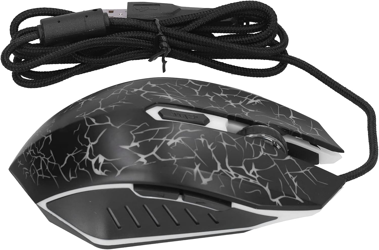 Gaming Mouse,Ergonomic Wired Gaming Mouse,4 Levels Adjustable DPI up to 4000Dpi,Wired Colorful Glowing Gaming Mice,Usb Ultra-Accuracy Computer Mouse,Plug and Play (Black) image number 4