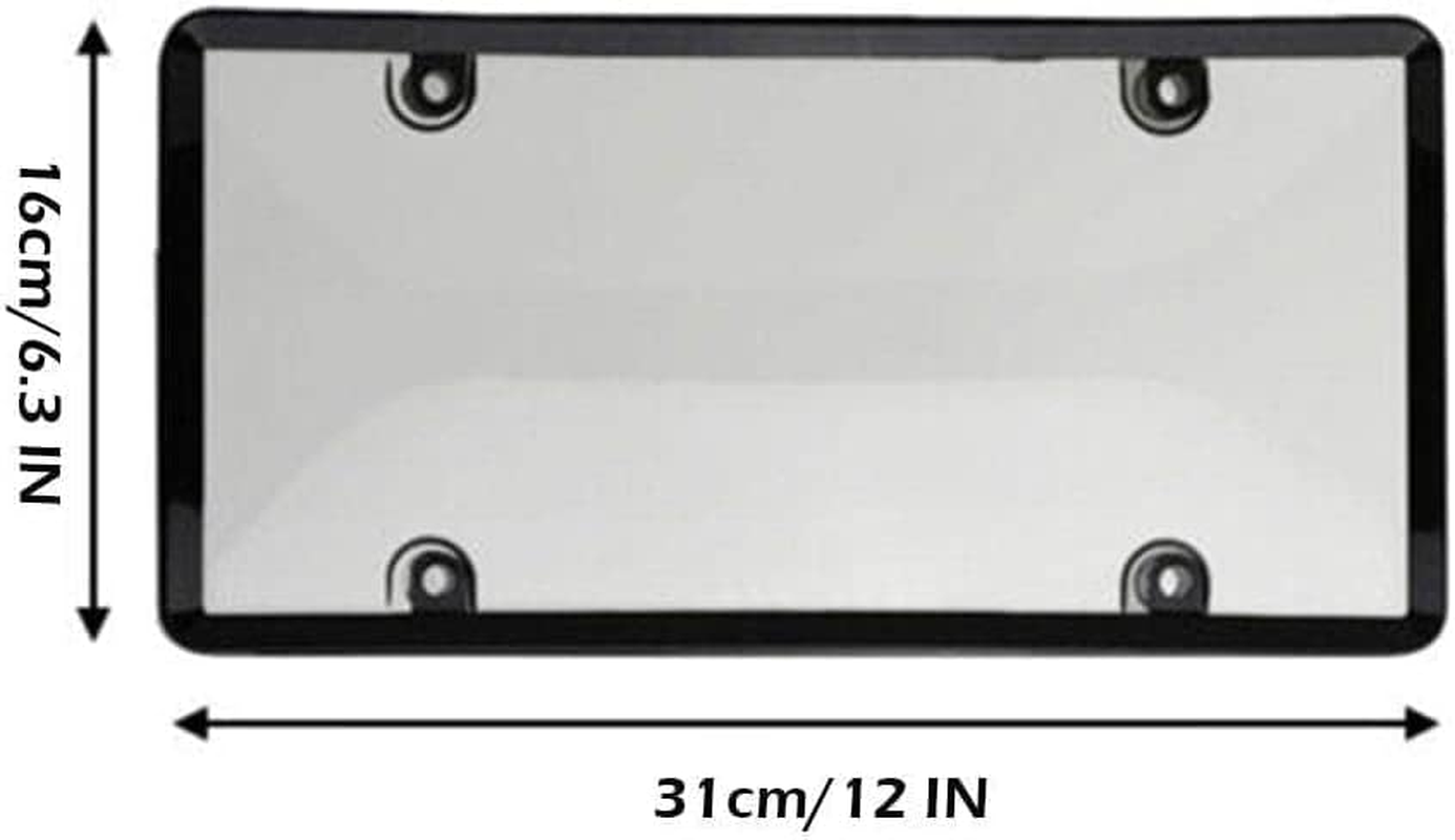 Anti Speed Red Light Toll Camera Stopper Plate Frames, Clear Reflective anti License Q7U2 Pho Protective Plate Cover License (C) image number 2