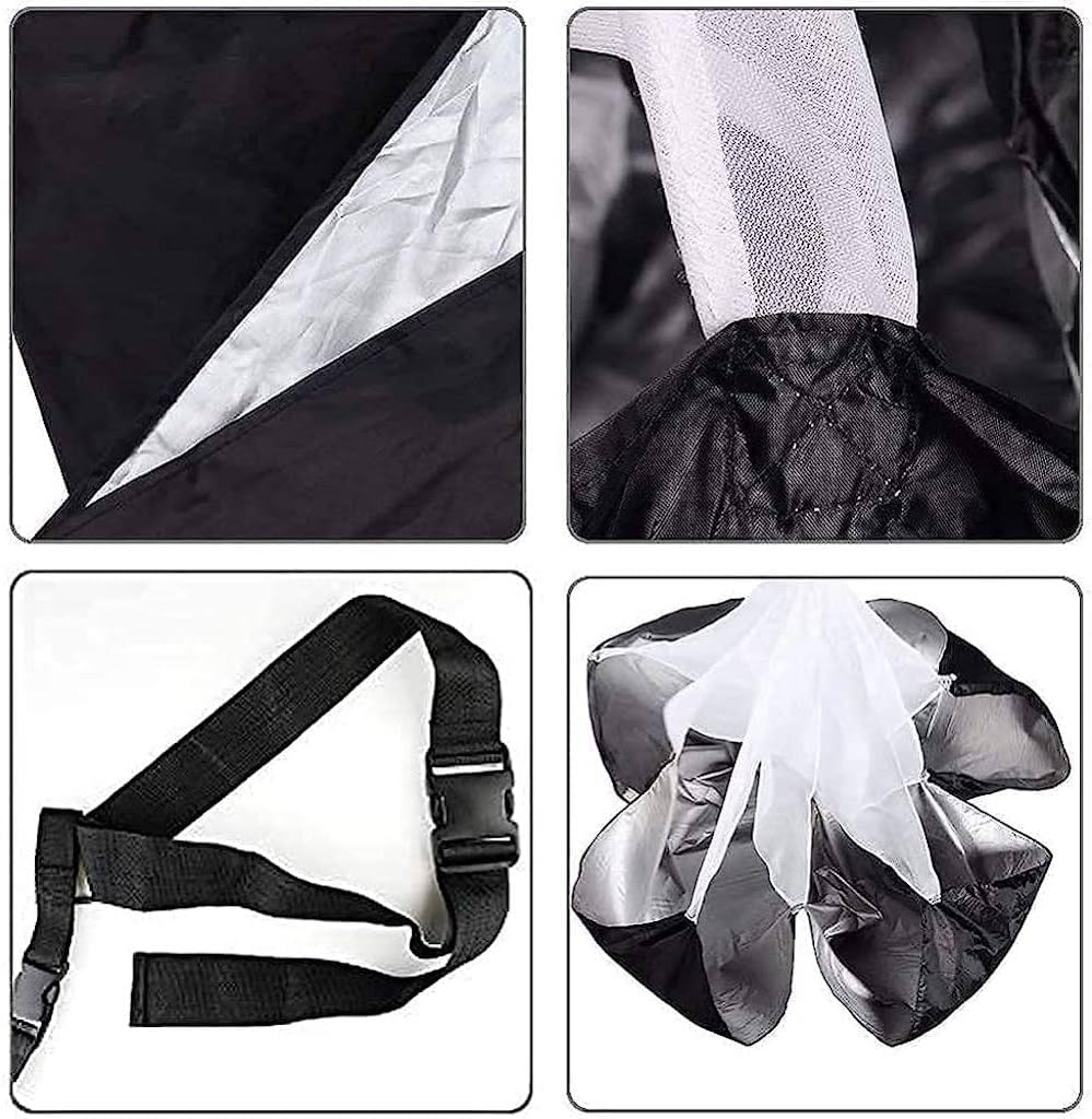 Running Speed Training Football Parachute - 48" Inch Speed Parachute for Kids Resistance Sprint Trainer - Running Speed Chute Soccer Resistance Training image number 4