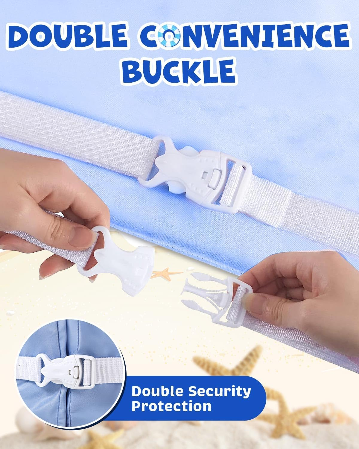 Toddler Swim Vest, Kids Swim Vest for 28-66 Pounds, Double Security Toddler Life Vest with Floats Arm Wing for Swimming, Kid Life Jacket for Boys Girls Infant Baby Children in 2,3,4,5,6,7,8 Yrs image number 1