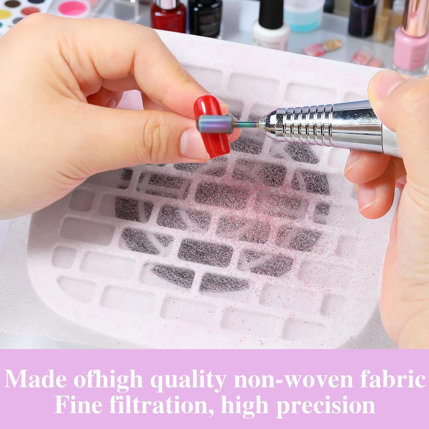 Aebtoe Nail Dust Collector Filter Sheets - Replacement Pads - Nail Dirt Collector Filter,For Home Salon Manicure Grooming Personal Care image number 6