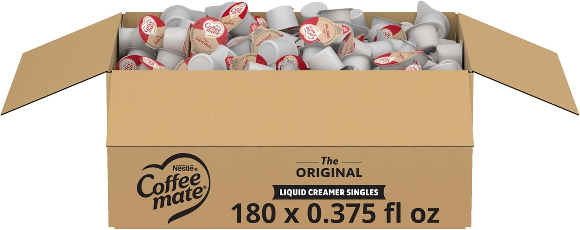 NESTLE COFFEE-MATE Coffee Creamer, Original, Liquid Creamer Singles, 180 Count (Pack of 1) image number 6