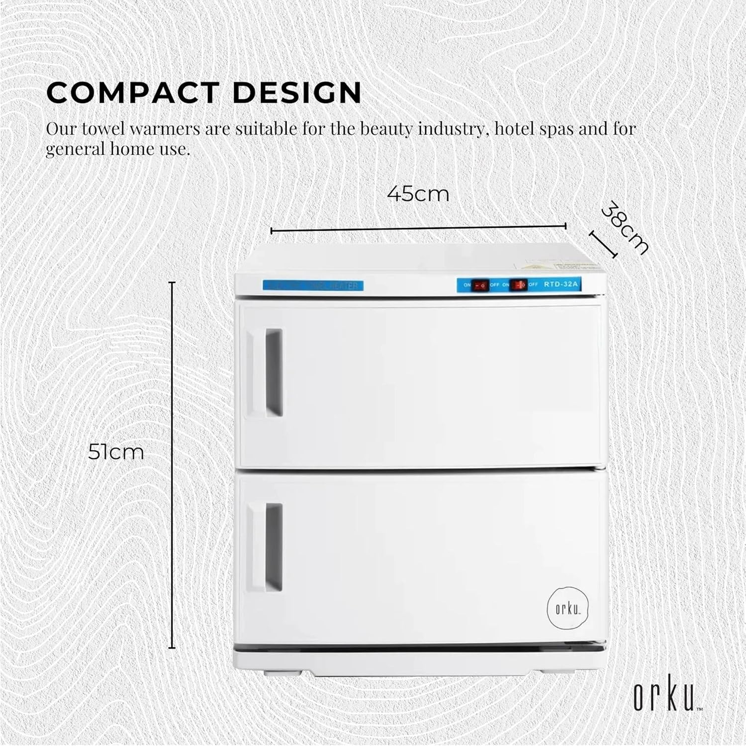 32L White UV Electric Towel Warmer Steriliser Cabinet Beauty Spa Heat Sanitiser image number 6