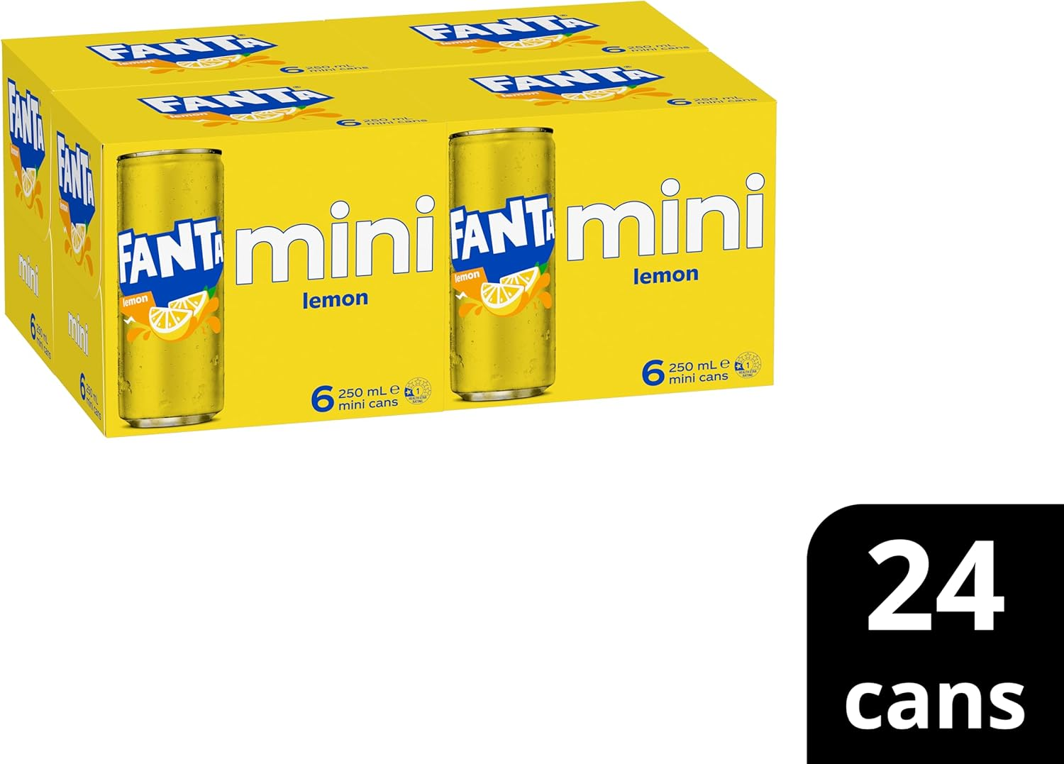 Fanta Lemon Soft Drink 24 X 250Ml Can image number 3