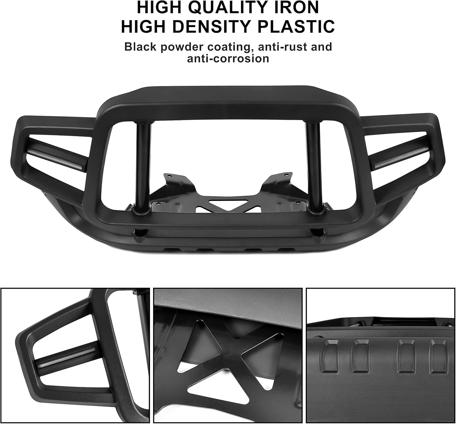 SAUTVS Front Bumper Guard with LED Light for Can-Am Ryker, Front Profile Bumper Guard Protector with LED Accent Light for Can Am Ryker 600 900 Sport Rally All Models Accessories (Replace #219401108) image number 5