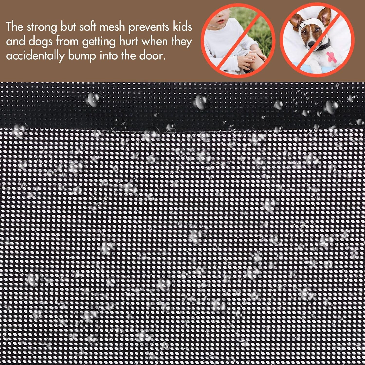 Retractable Baby Gate,Expand up 179CM Width,Pet Safety Fence Dog Safe Guard Enclosure Stair Security Barrier Mesh Indoor Outdoor, Black image number 3