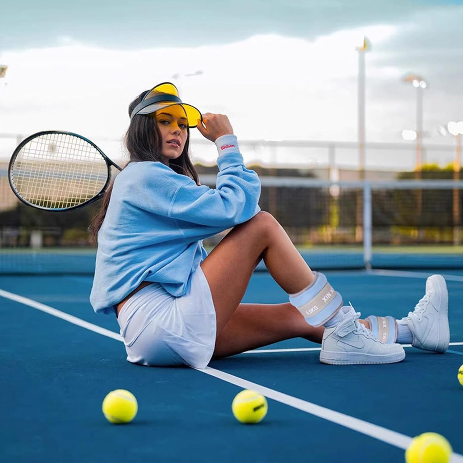 Ankle Weights, Wrist Weights 1 Pair 1/1.5/2 / 3 KG Leg Arm Weights for Women Men Kids with Adjustable Straps Weighted Ankle Weights Set for Gym,Fitness, Workout,Walking, Jogging - 4 Colors image number 4