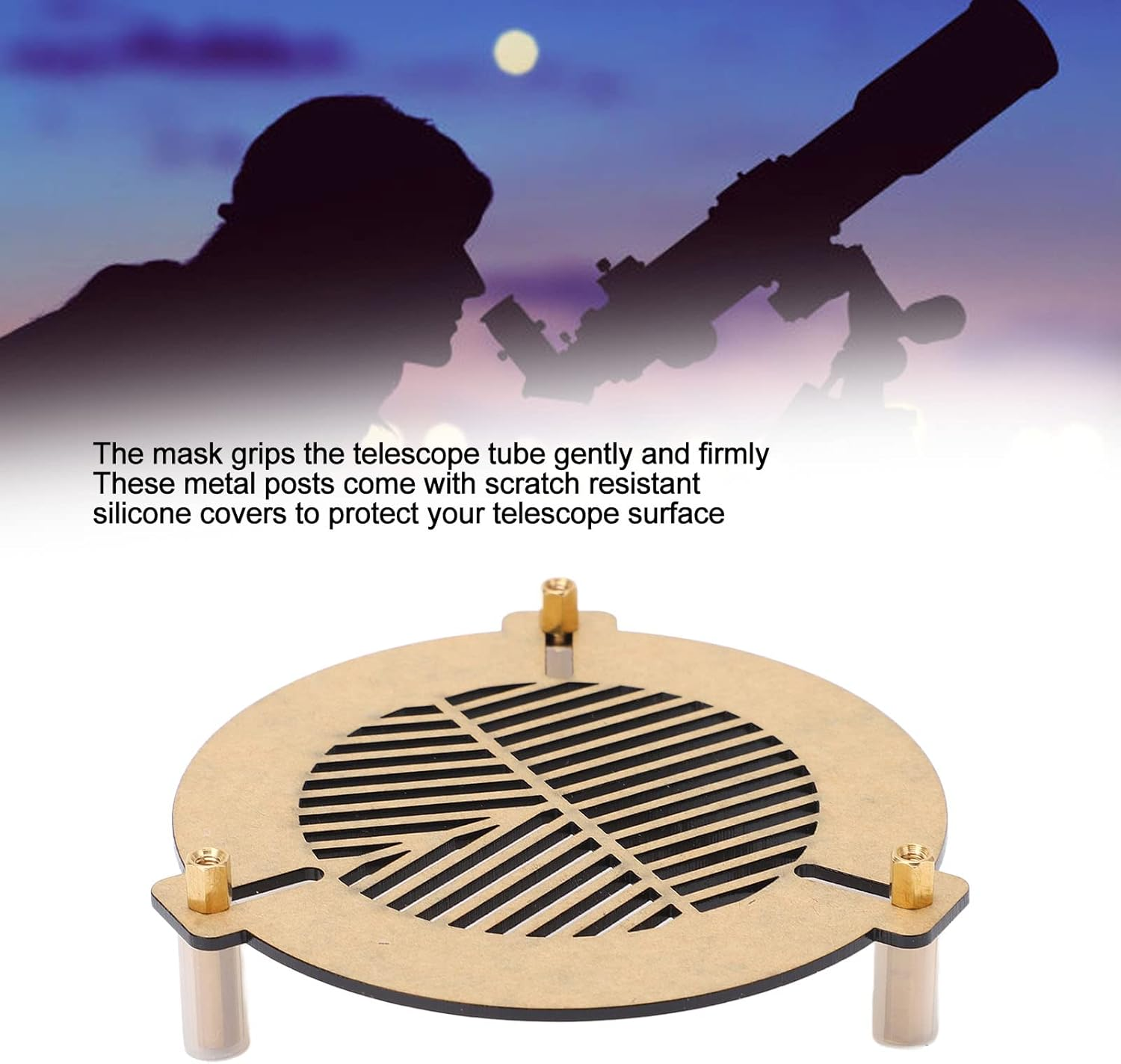 Bahtinov Mask Focusing Mask for Telescopes 60-90Mm, Bahtinov Focus Mask for Mak Cas SCT Dobsonians Refractors Mirrors image number 6