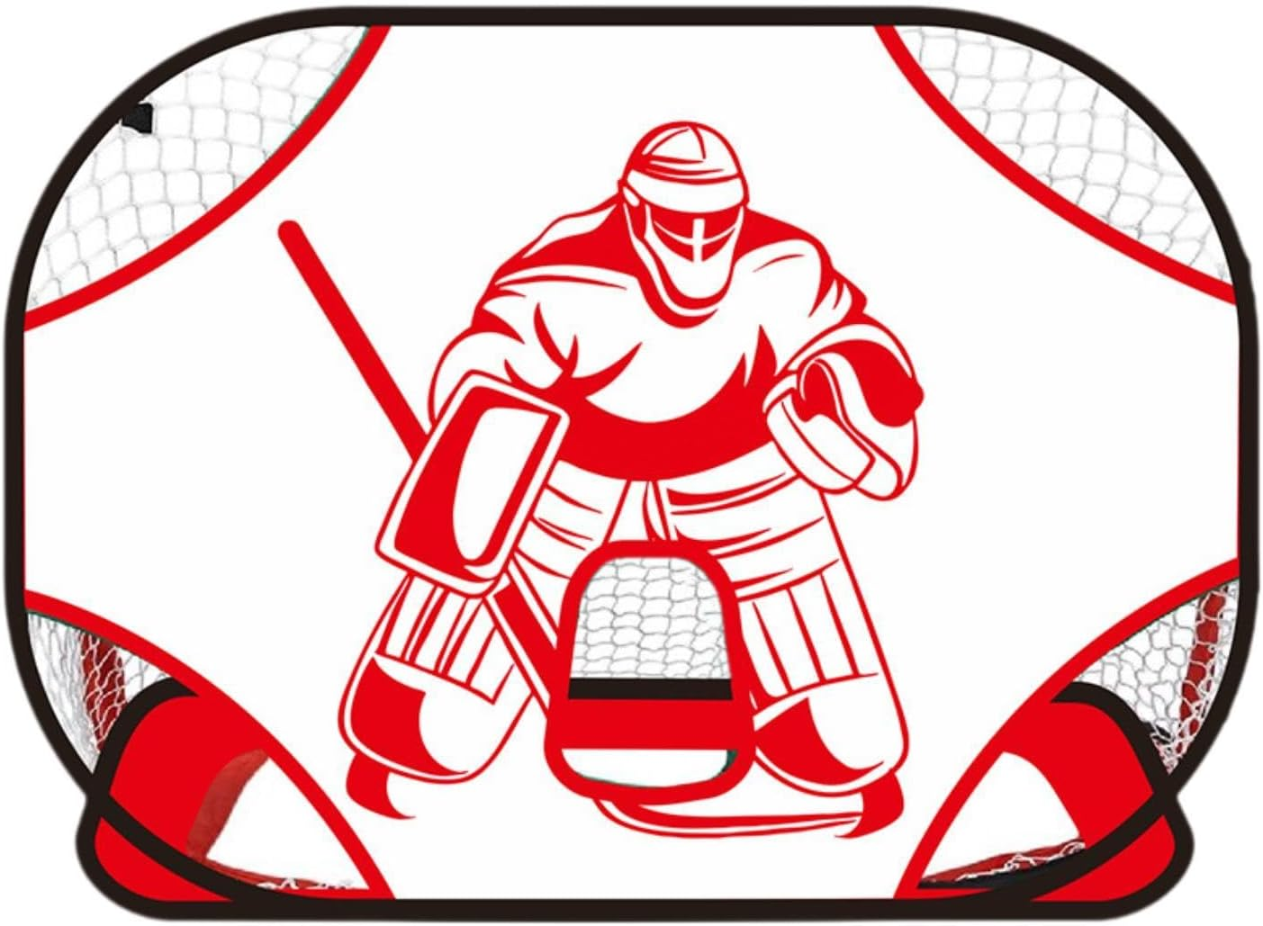 Vaveren Hockey Goal Practice Target Hockey Net Versatile Goalie Target Easy Attach for Outdoor Sports Indoor Backyard Hockey Lacrosse