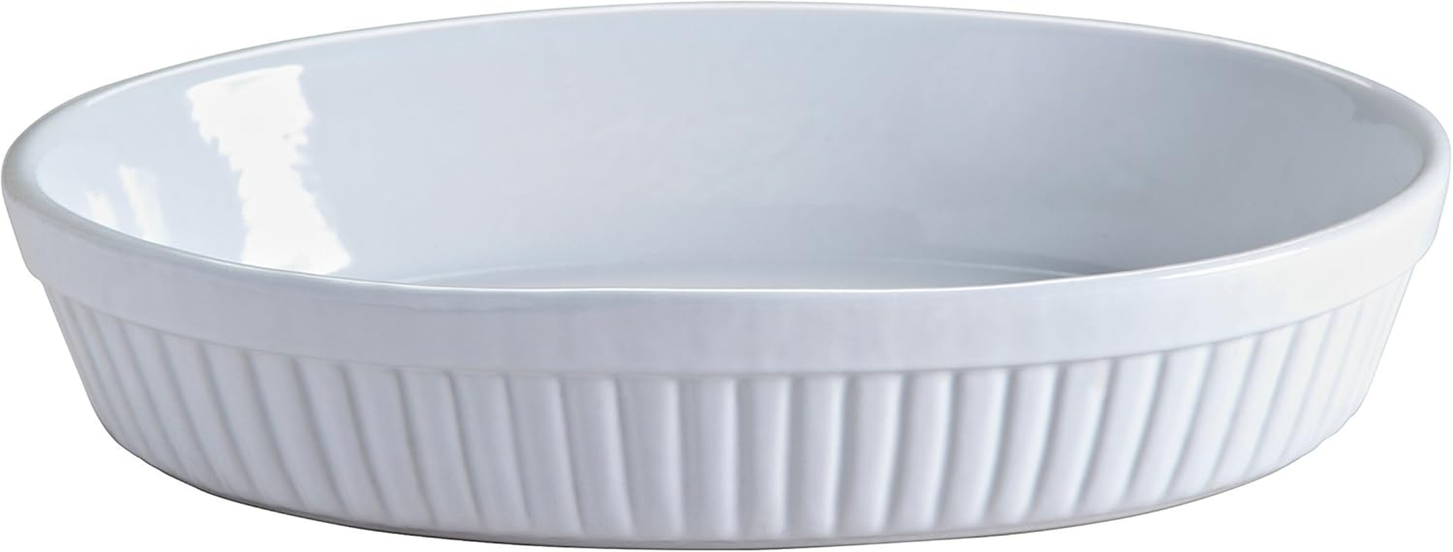 Mason Cash Classic Collection Stoneware Oval Pie Dish, 17 X 12.5 X 6.5 Cm, White 28421 image number 2
