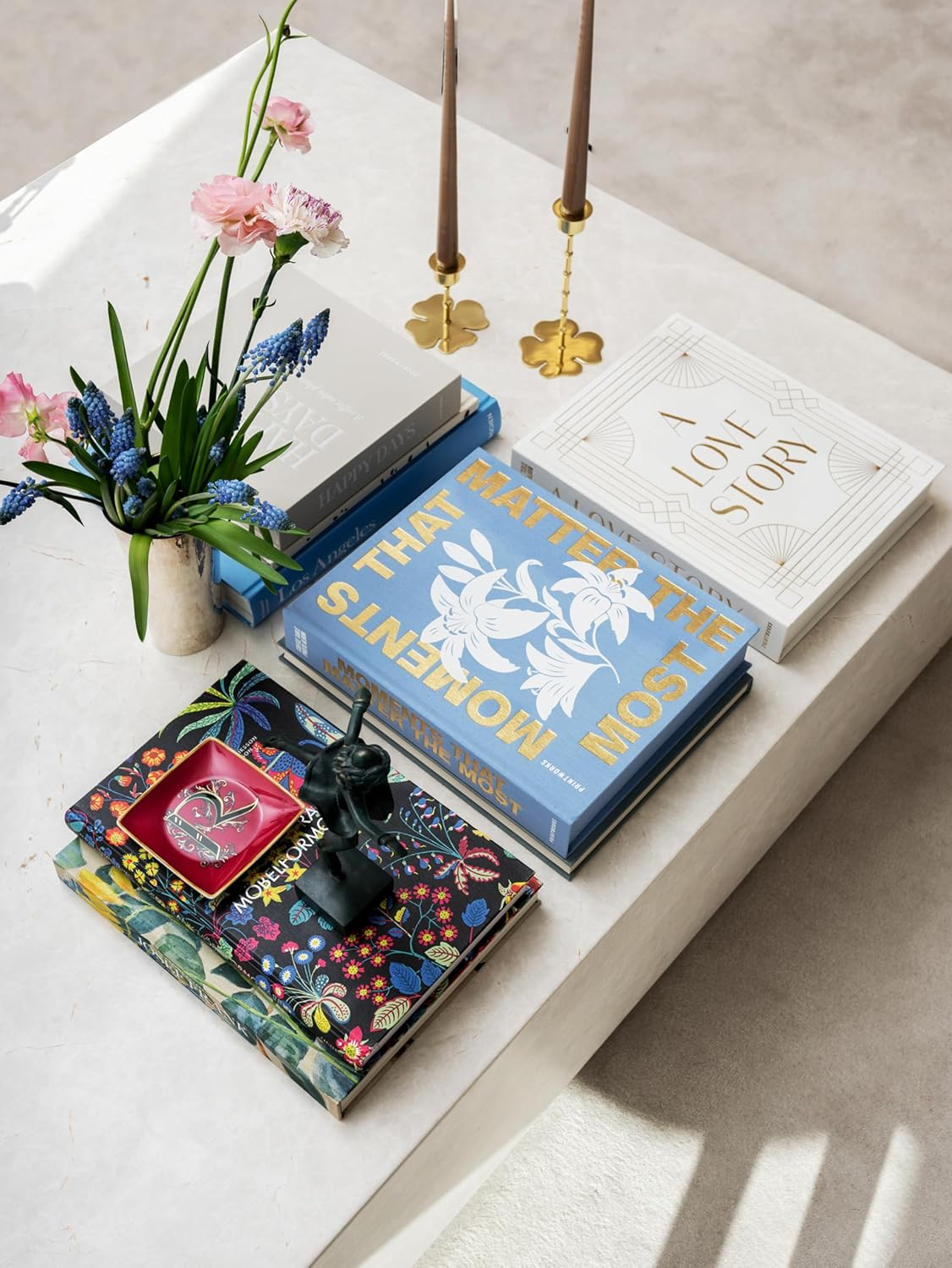 Printworks Moments That Matter the Most - Photo Album 4X6 &ndash; Elegant Sky Blue Coffee Table Book for Photos & Notes &ndash; 30-Page Large Keepsake Memory Book &ndash; Thoughtful Gift Idea &ndash; Blue