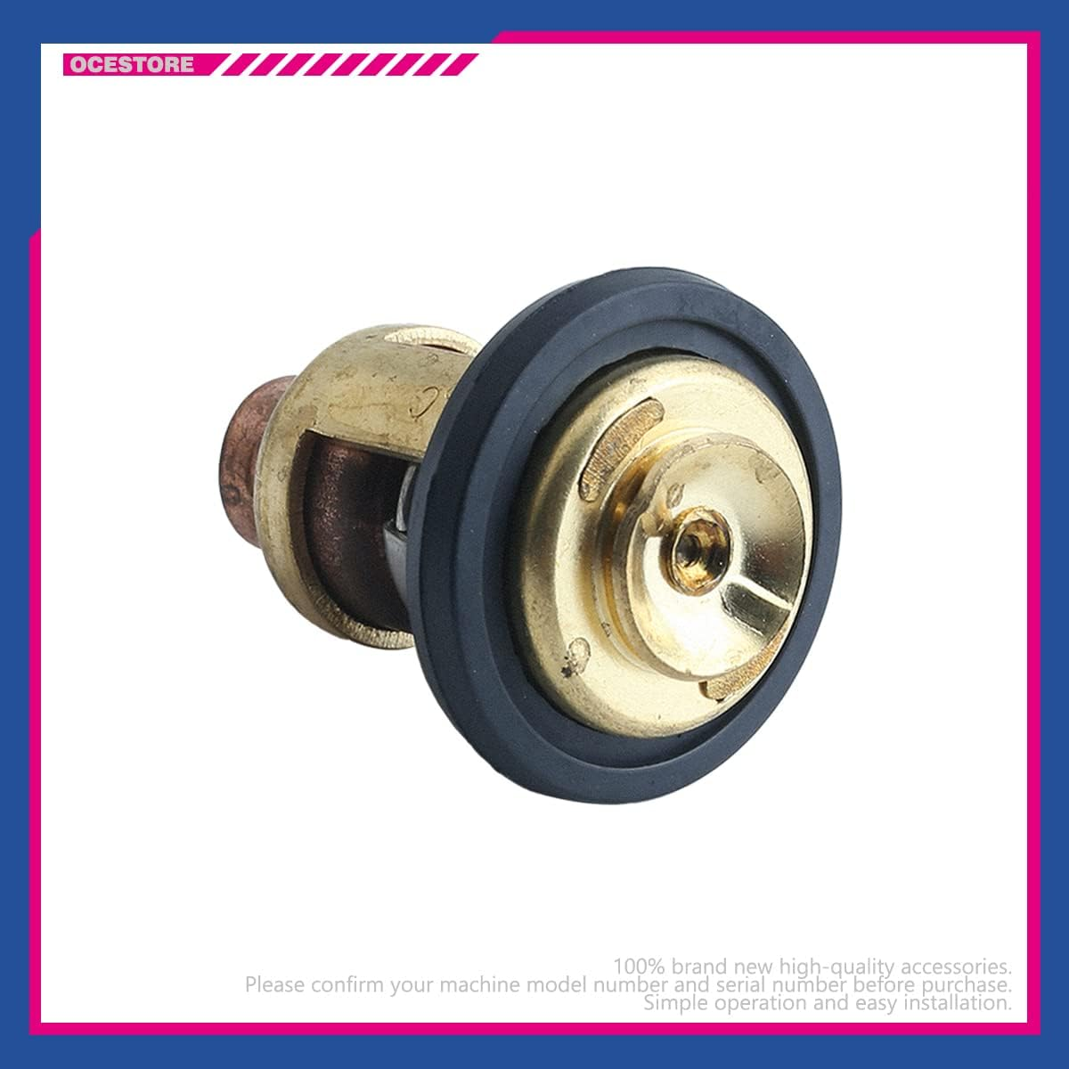OCESTORE 5005440 Thermostat with Gasket 8330720 Compatible with Mallory Marine Evinrude John-Son Sierra Marine 777260 image number 3