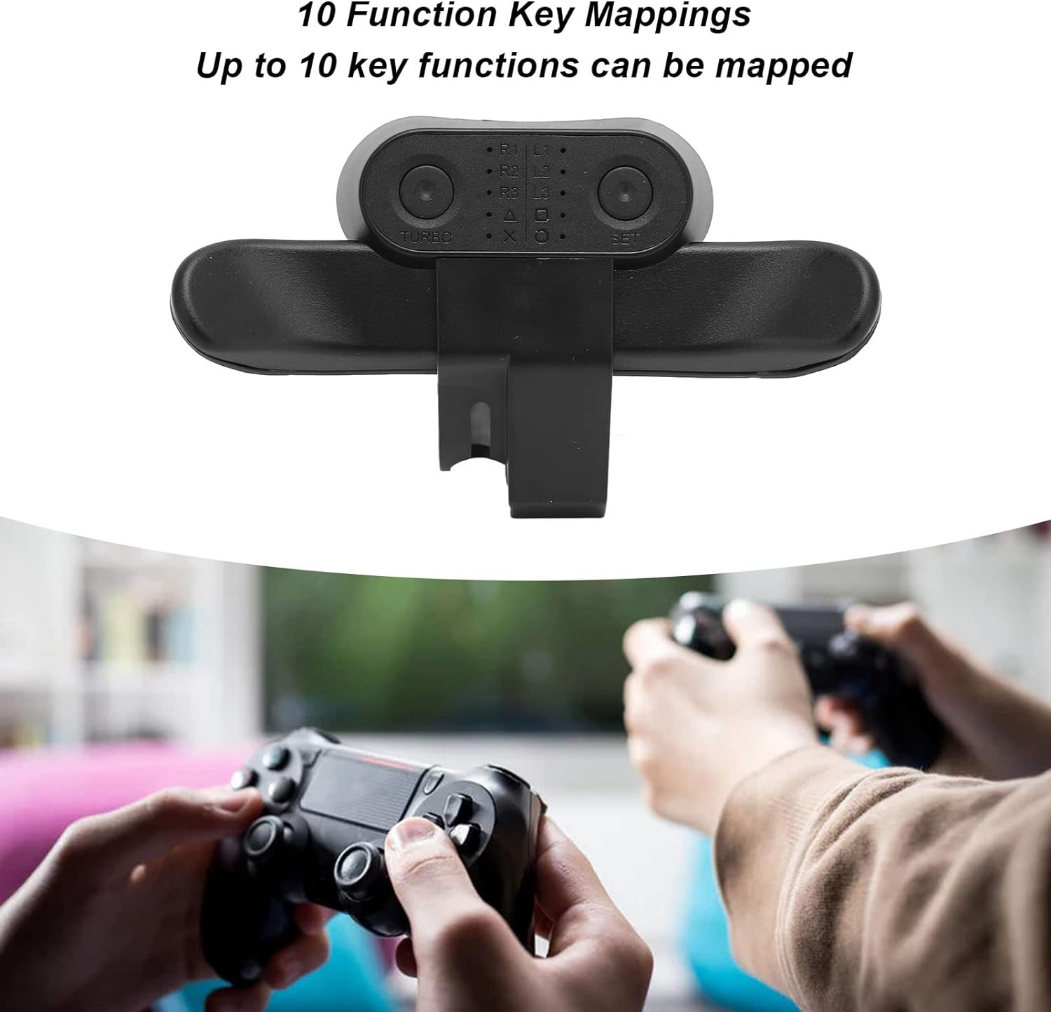 Dpofirs Game Controller Paddles, USB, 10 Function Keys, Compatible, Game Accessory