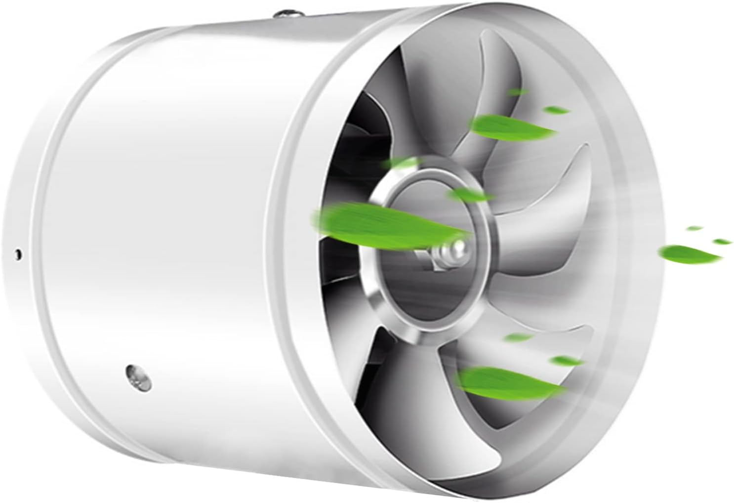 Btstil Exhaust Fan 200 Mm Inline Pipe Fan, 1000 M&sup3;/H Exhaust Air Supply Pipe Fan Industrial Fan Energy Consumption Quiet Operation Bathroom Fan for Office, Hall, Hydroponic Room, Black