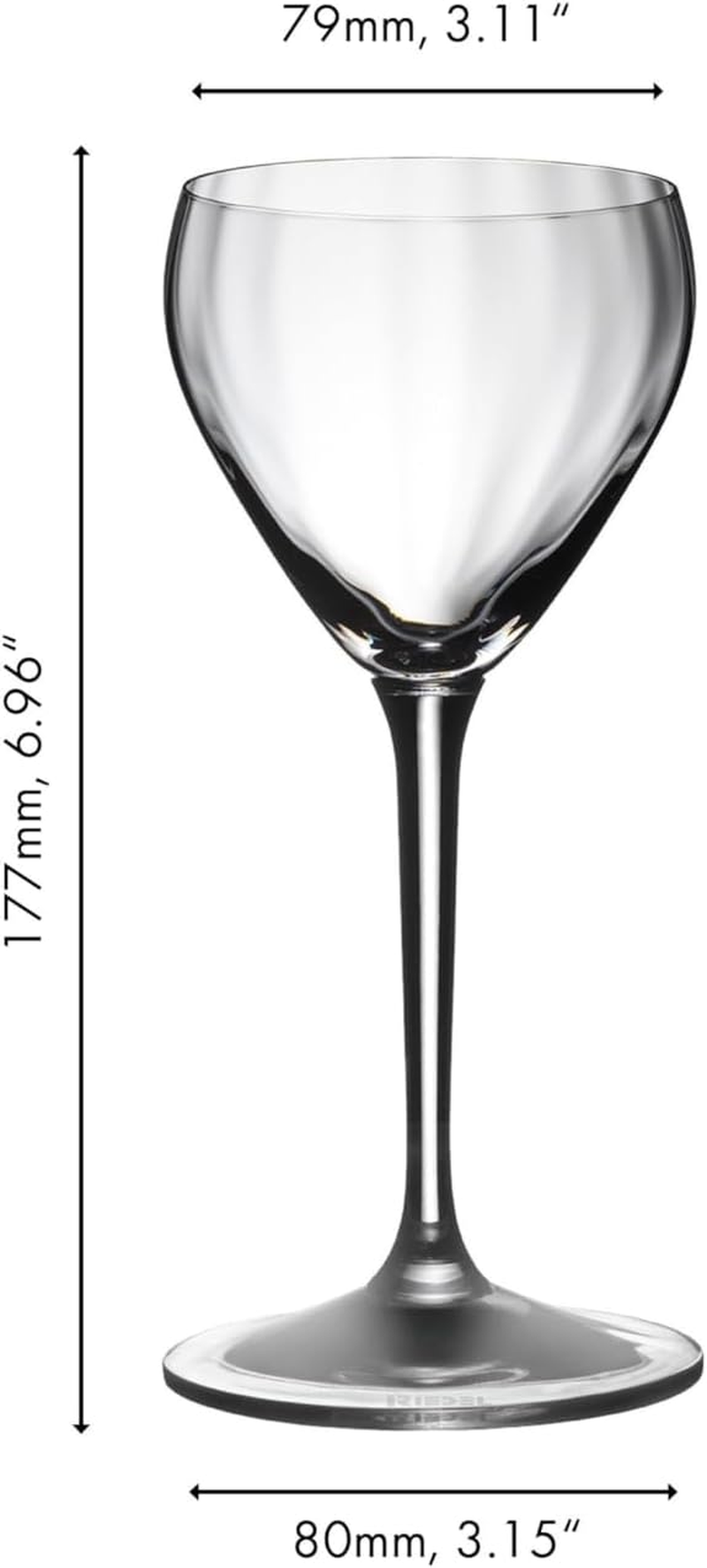 Riedel Drink Specific Glassware Nick & Nora Large Machine-Made Crystal Glass, Clear &ndash; Perfect for Classic Cocktails like Martinis & Manhattans &ndash; Elegant Barware Addition &ndash; 198 Ml Capacity (Pack of 2) image number 3