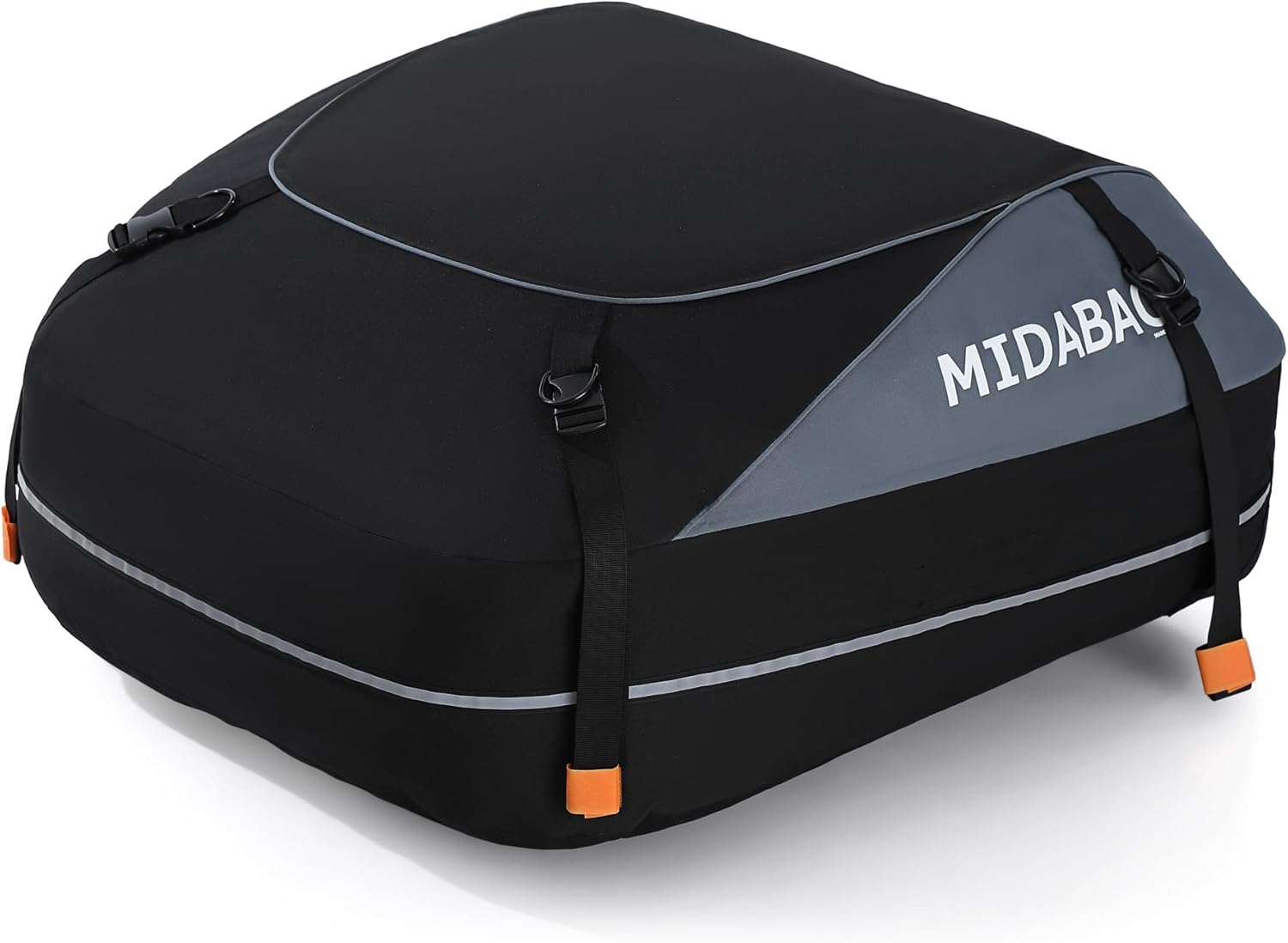 MIDABAO Waterproof Duty Car Roof Top Carrier-Car Cargo Roof Bag Car Roof Top Carrier - Waterproof & Coated Zippers- Includes Anti-Slip Mat- for Cars with or without Racks (12 Cubic Feet) image number 4
