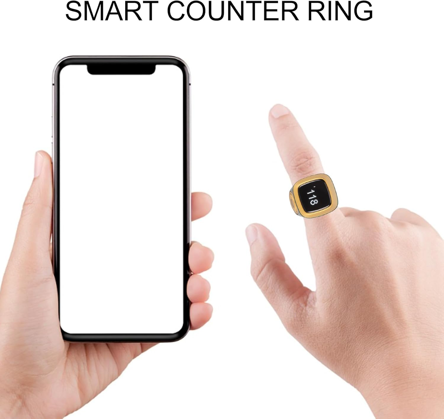 Digital Finger Counter Handheld Counter Clicker Pitch Counter for Accurate Tracking When Training, Knitting, Fishing, and Rowing, Beeps at Each Count of 33, 66, 99 or (Green) image number 6