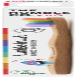 Humble Co BAMBOO TOOTH BRUSH-KIDS RAINBOW- ULTRA SOFT, 2600 Gram (Pack of 2)