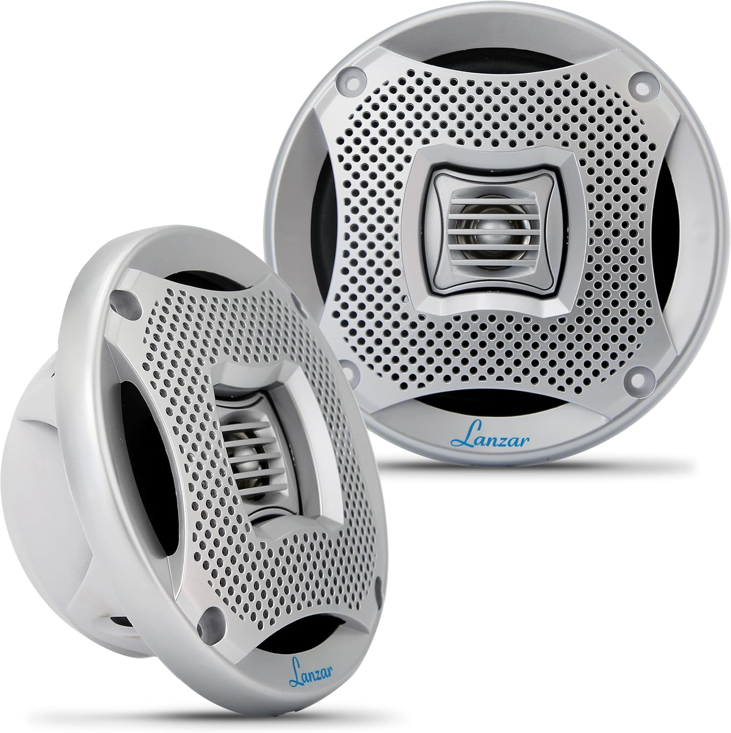 Lanzar AQ5CXS 400 Watts 5.25-Inch 2-Way Marine Speakers Silver image number 3